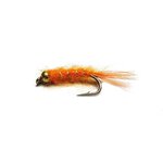 Stillwater Orange Nymph Gold Bead Fly - 1 Dozen
